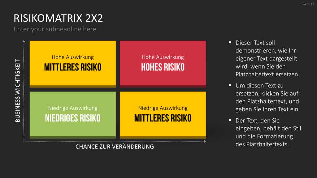 Risikomatrix PowerPoint-Vorlage