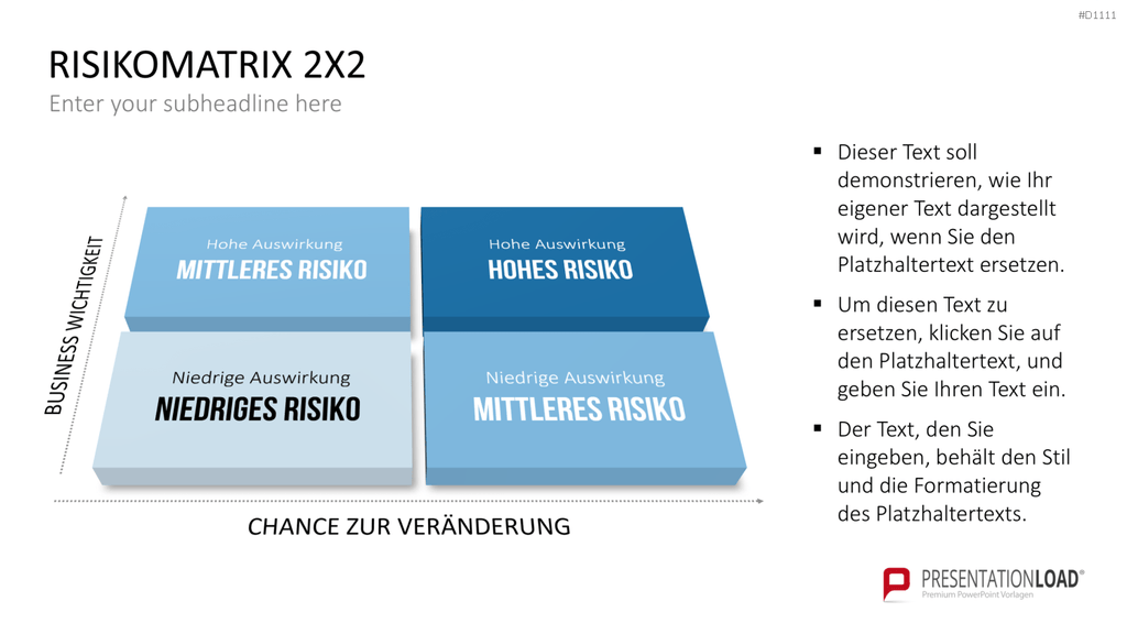 Risikomatrix PowerPoint-Vorlage