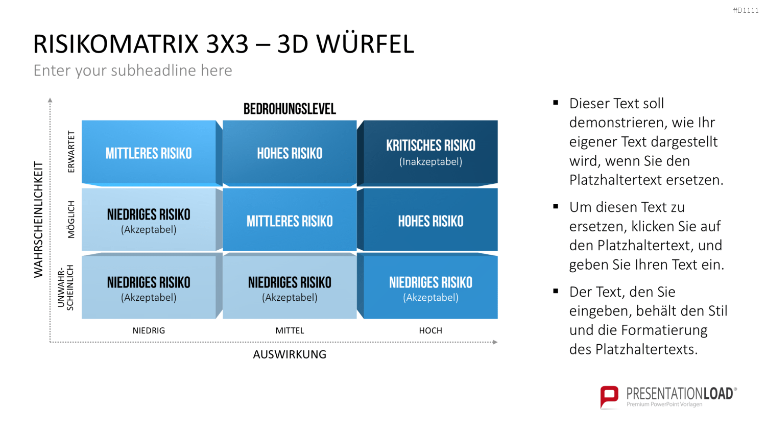 Risikomatrix PowerPoint-Vorlage