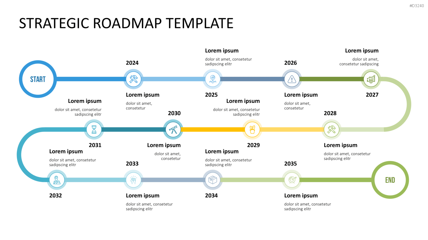 Roadmap-Toolbox PowerPoint-Vorlage
