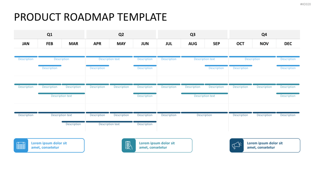 Roadmaps-Bundle PowerPoint-Vorlage