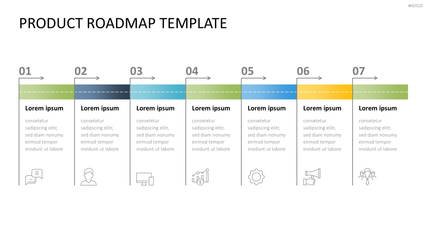 Roadmaps-Bundle PowerPoint-Vorlage