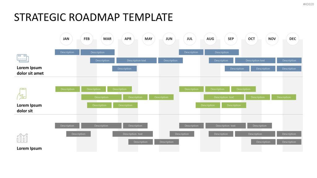 Roadmaps-Bundle PowerPoint-Vorlage