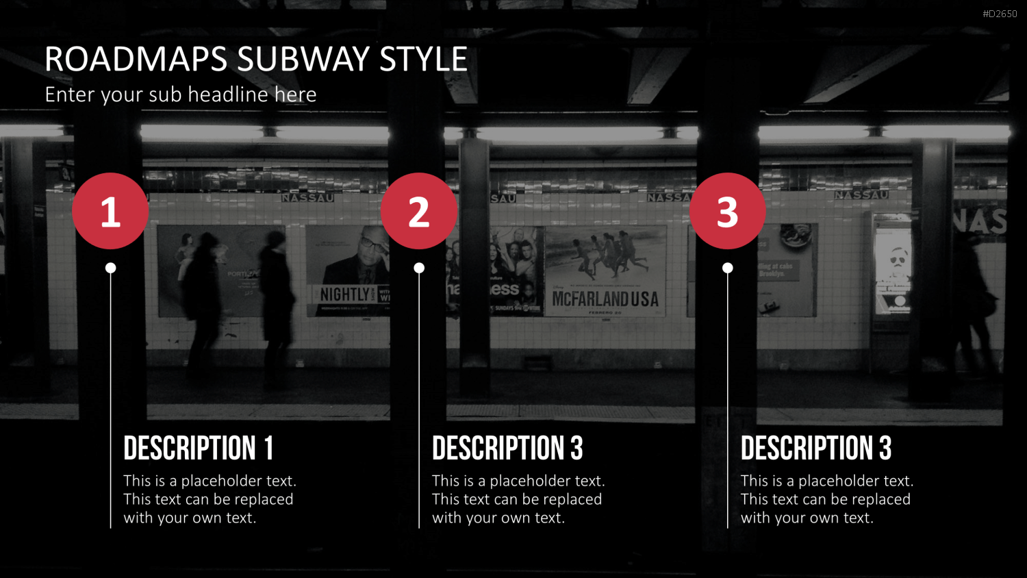Roadmaps Subway Style PowerPoint-Vorlage