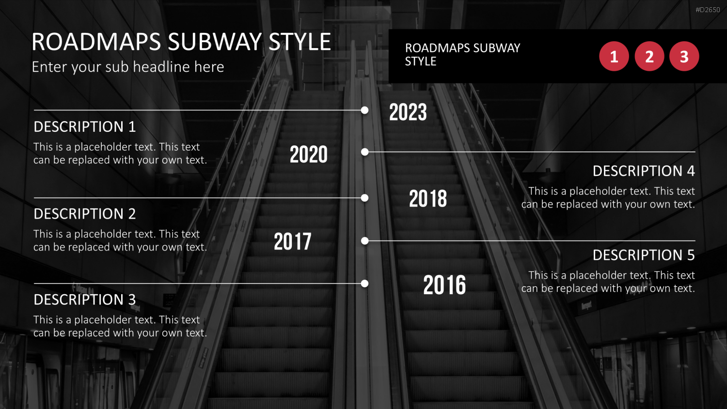 Roadmaps Subway Style PowerPoint-Vorlage