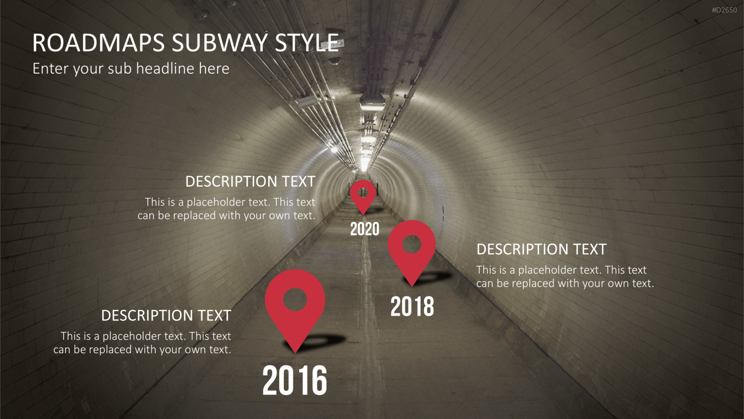 Roadmaps Subway Style PowerPoint-Vorlage