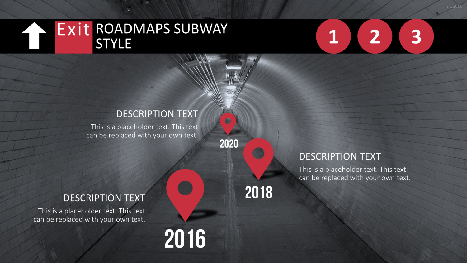 Roadmaps Subway Style PowerPoint-Vorlage