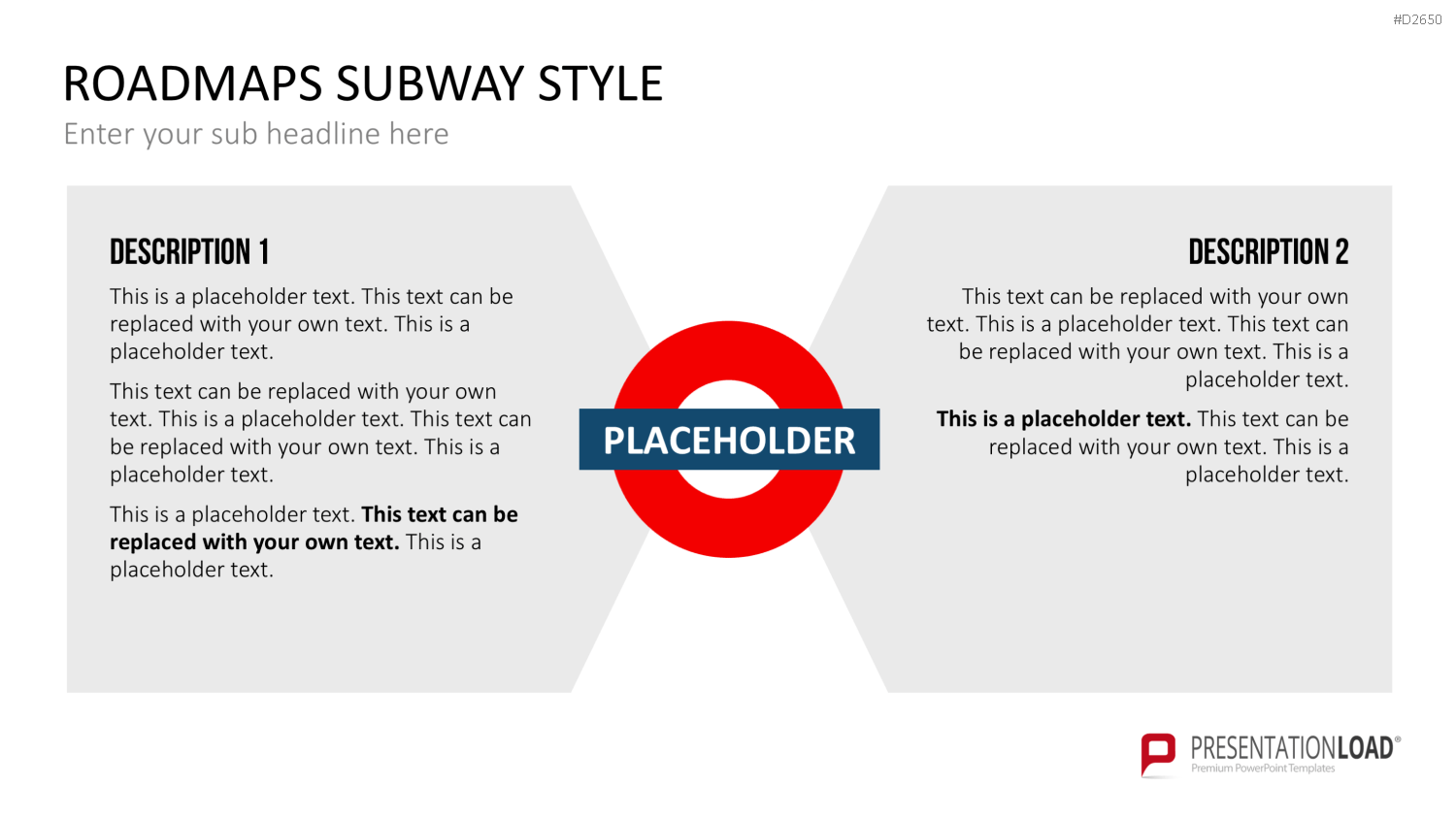 Roadmaps Subway Style PowerPoint-Vorlage
