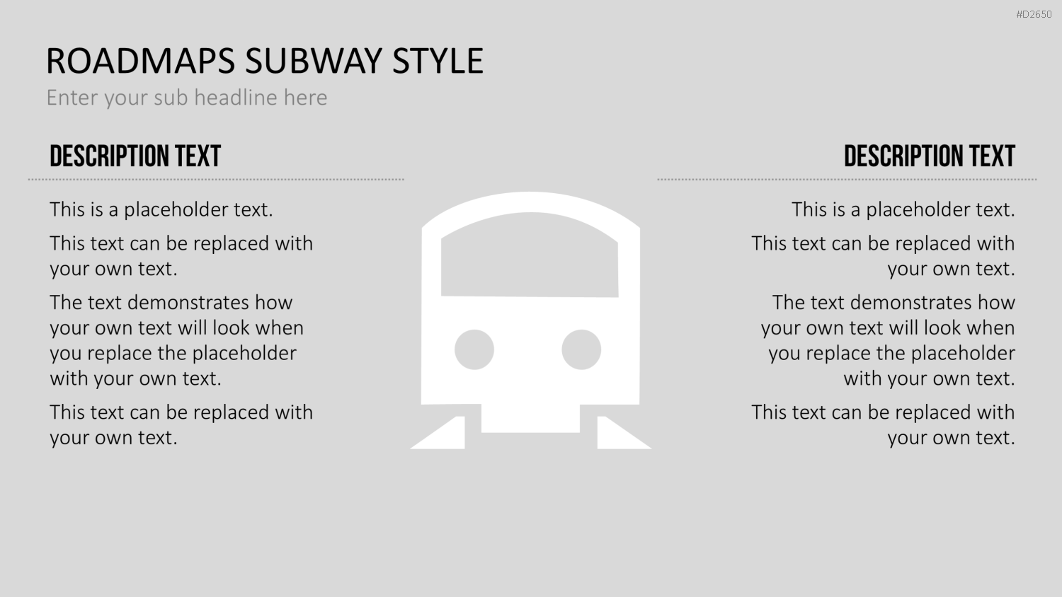 Roadmaps Subway Style PowerPoint-Vorlage
