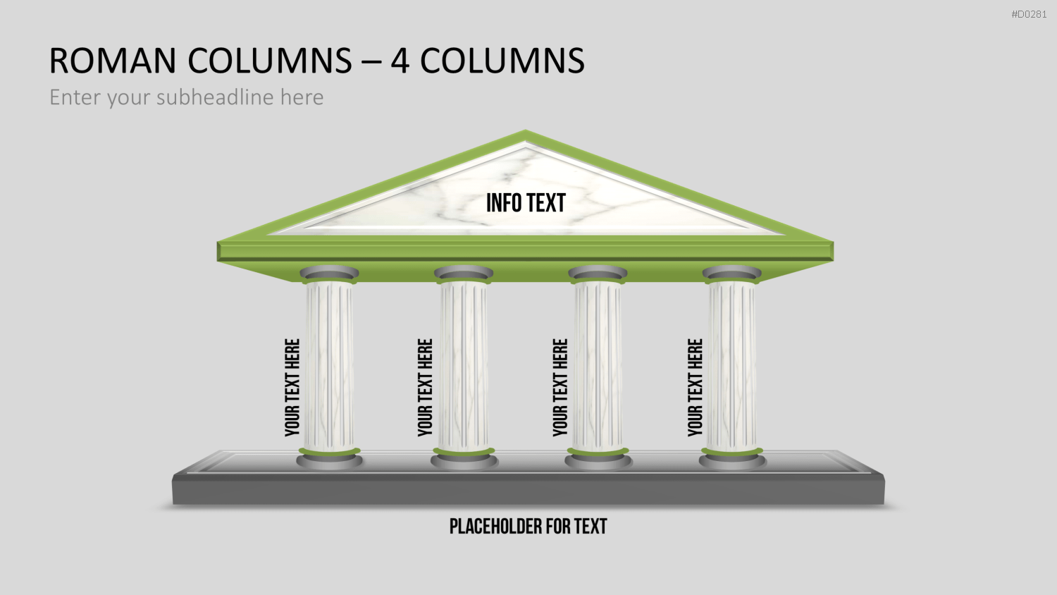 Tempel mit Säulen PowerPoint-Vorlage