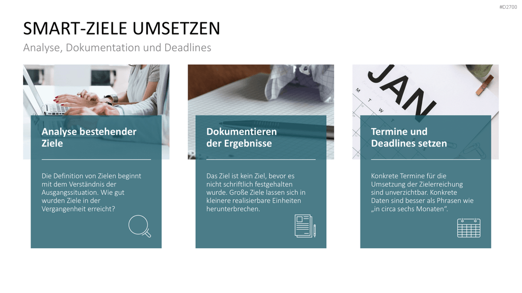 SMART Ziele PowerPoint-Vorlage