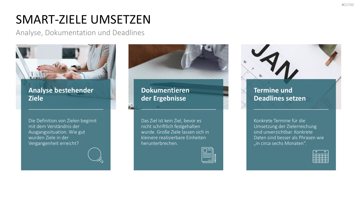 SMART Ziele PowerPoint-Vorlage