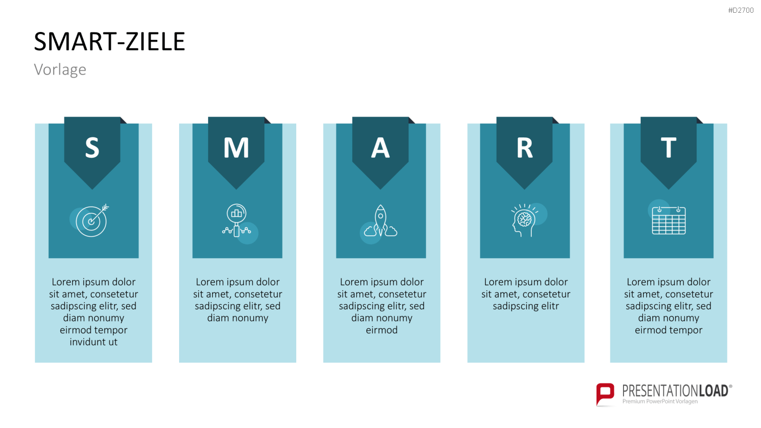 SMART Ziele PowerPoint-Vorlage