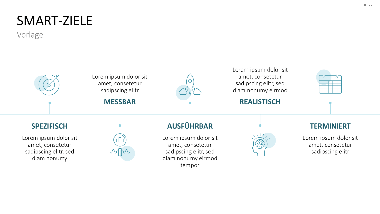 SMART Ziele PowerPoint-Vorlage