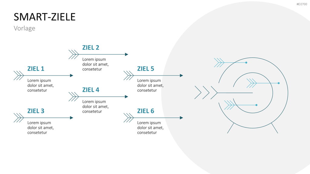 SMART Ziele PowerPoint-Vorlage