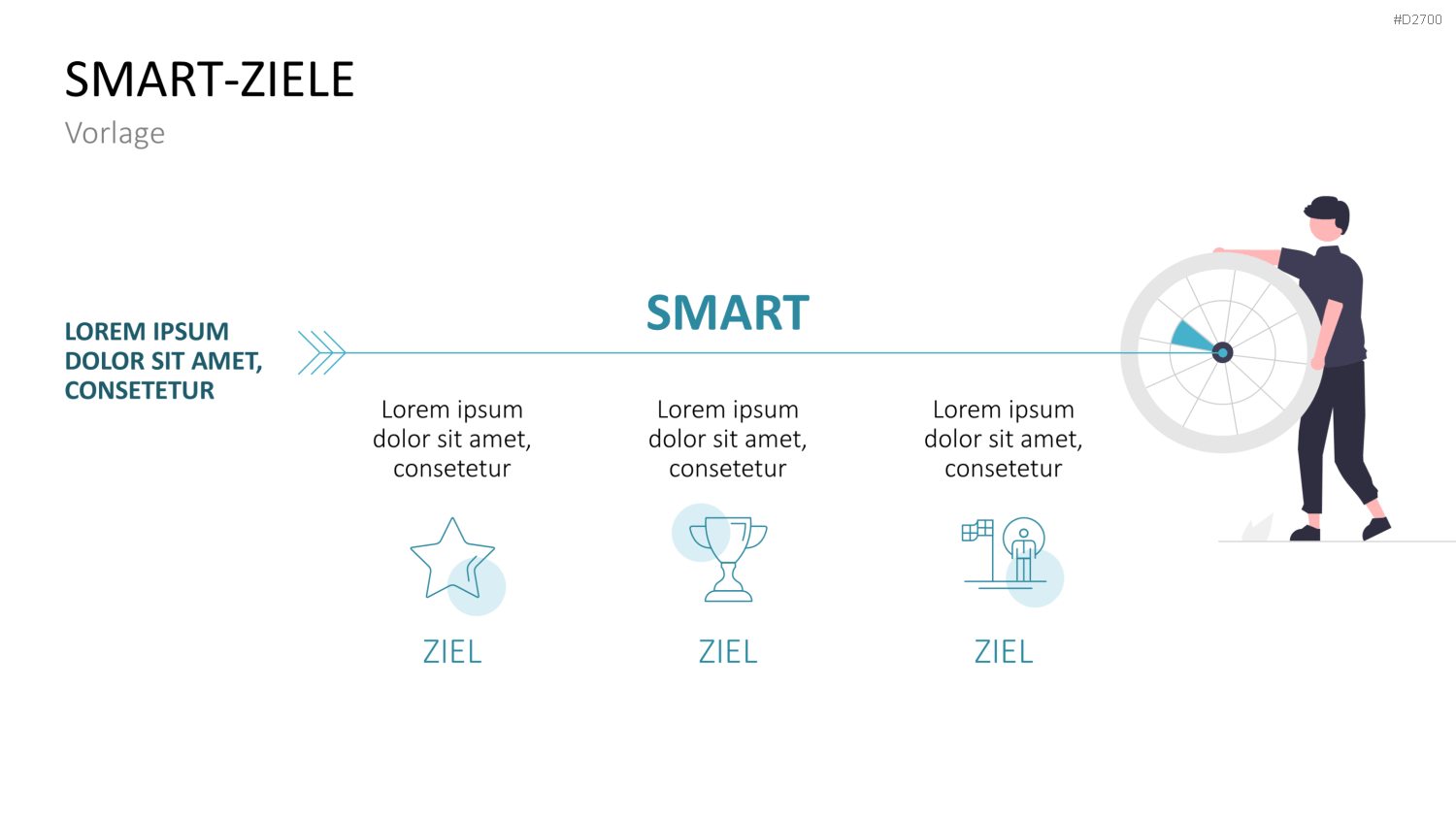 SMART Ziele PowerPoint-Vorlage