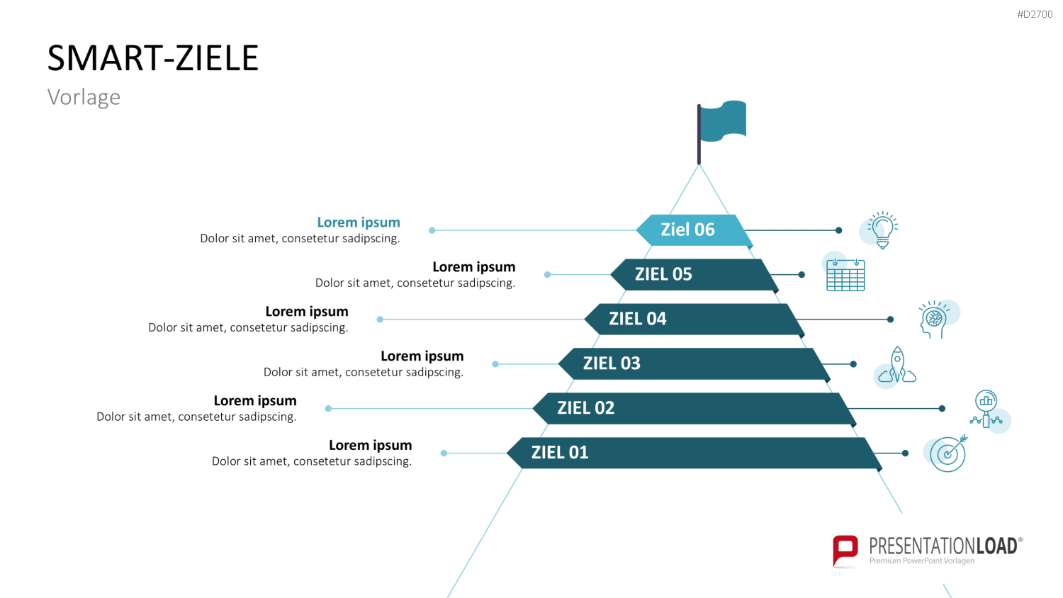 SMART Ziele PowerPoint-Vorlage