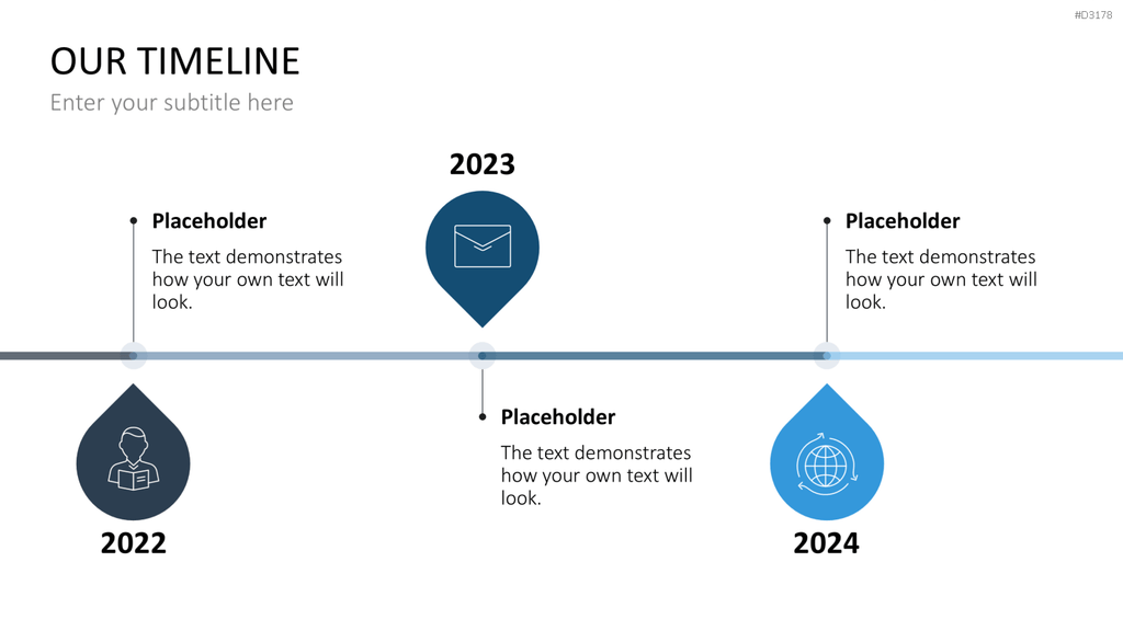 Scrolling Timeline PowerPoint-Vorlage