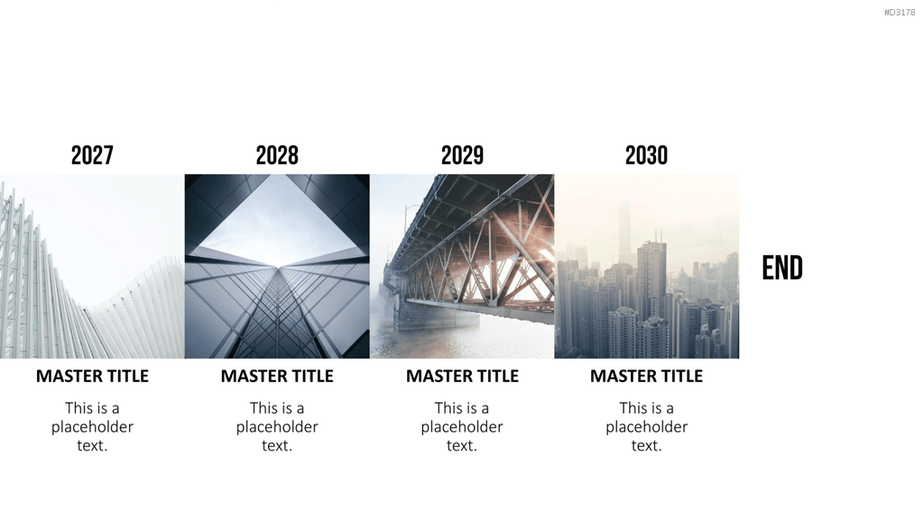 Scrolling Timeline PowerPoint-Vorlage