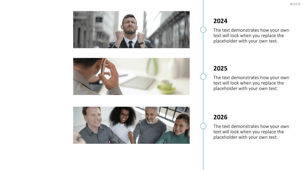 Scrolling Timeline PowerPoint-Vorlage