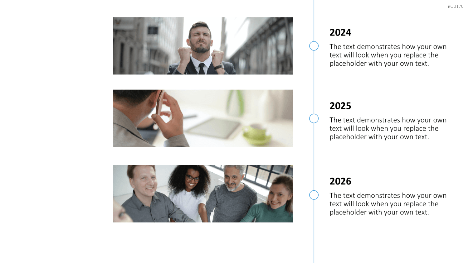 Scrolling Timeline PowerPoint-Vorlage