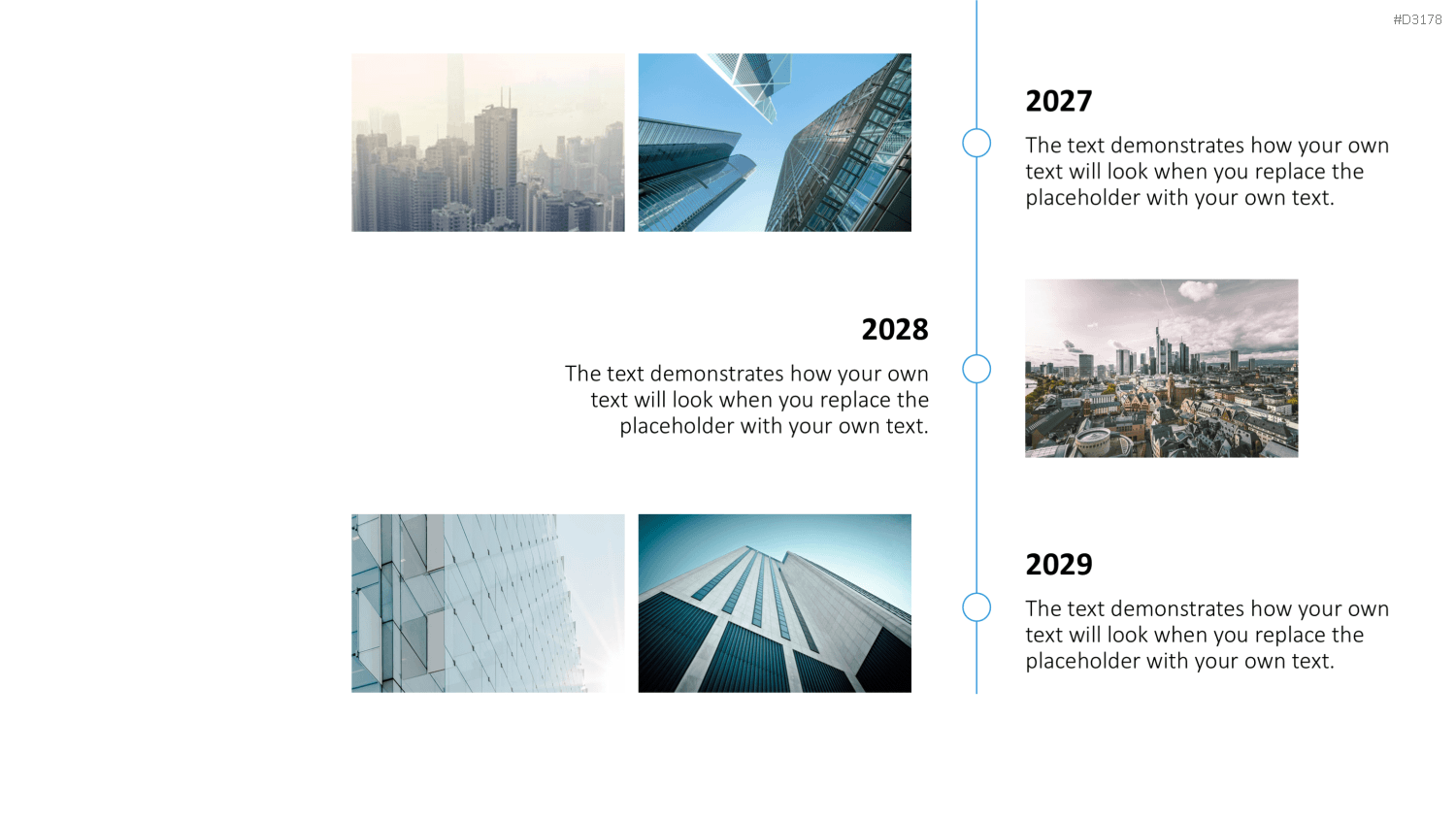 Scrolling Timeline PowerPoint-Vorlage