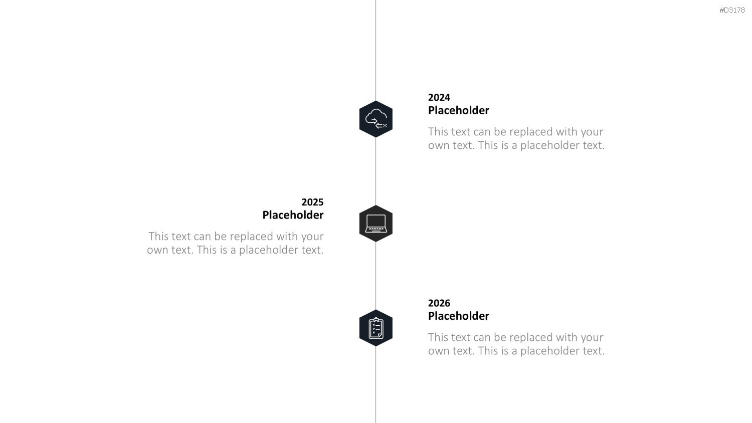 Scrolling Timeline PowerPoint-Vorlage