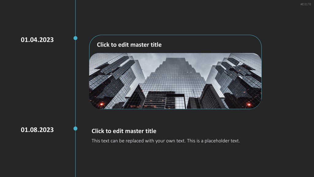 Scrolling Timeline PowerPoint-Vorlage