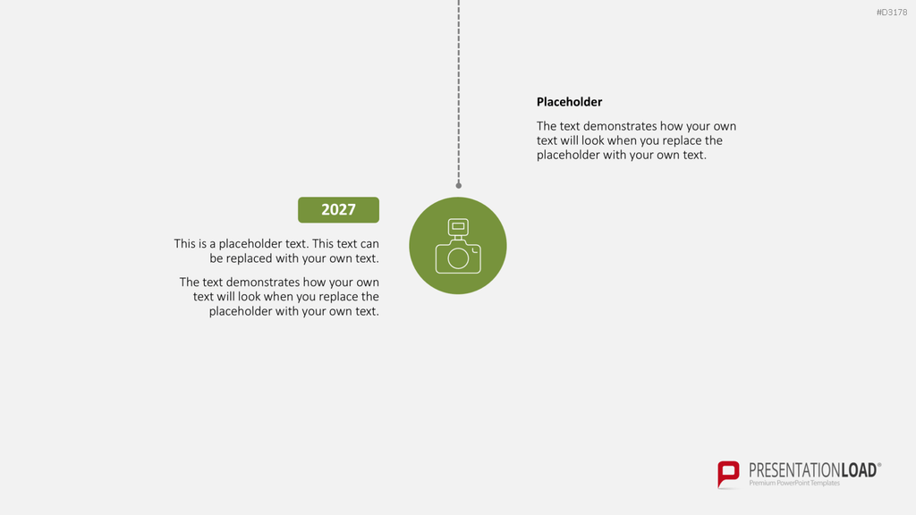 Scrolling Timeline PowerPoint-Vorlage