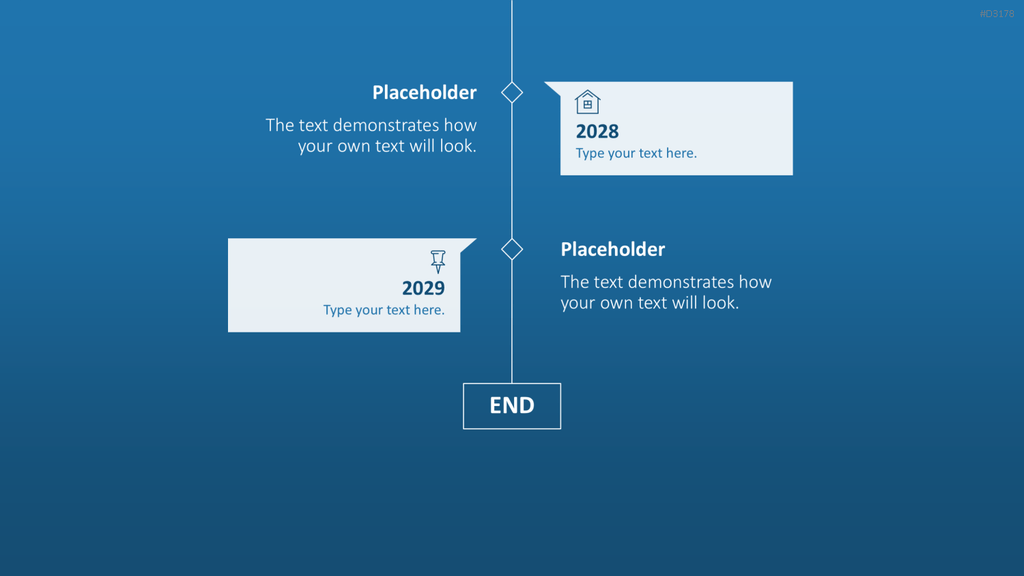 Scrolling Timeline PowerPoint-Vorlage