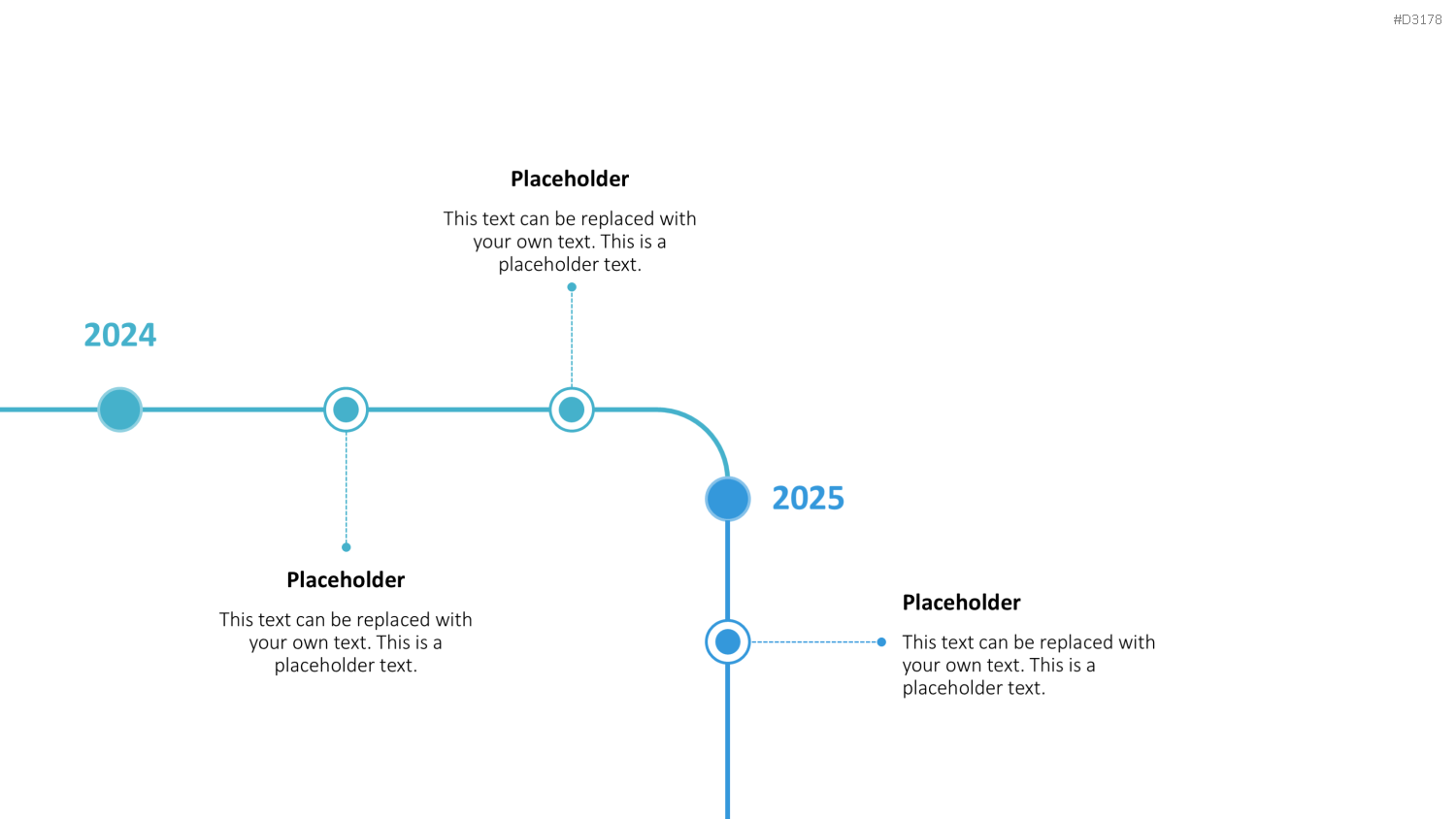 Scrolling Timeline PowerPoint-Vorlage