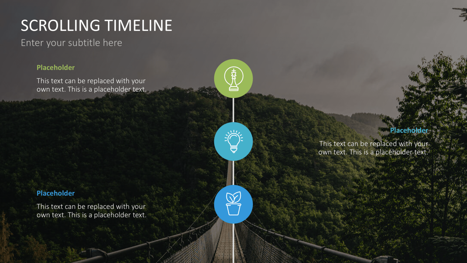 Scrolling Timeline PowerPoint-Vorlage