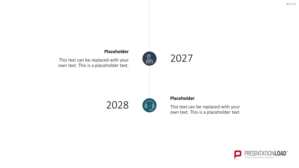 Scrolling Timeline PowerPoint-Vorlage
