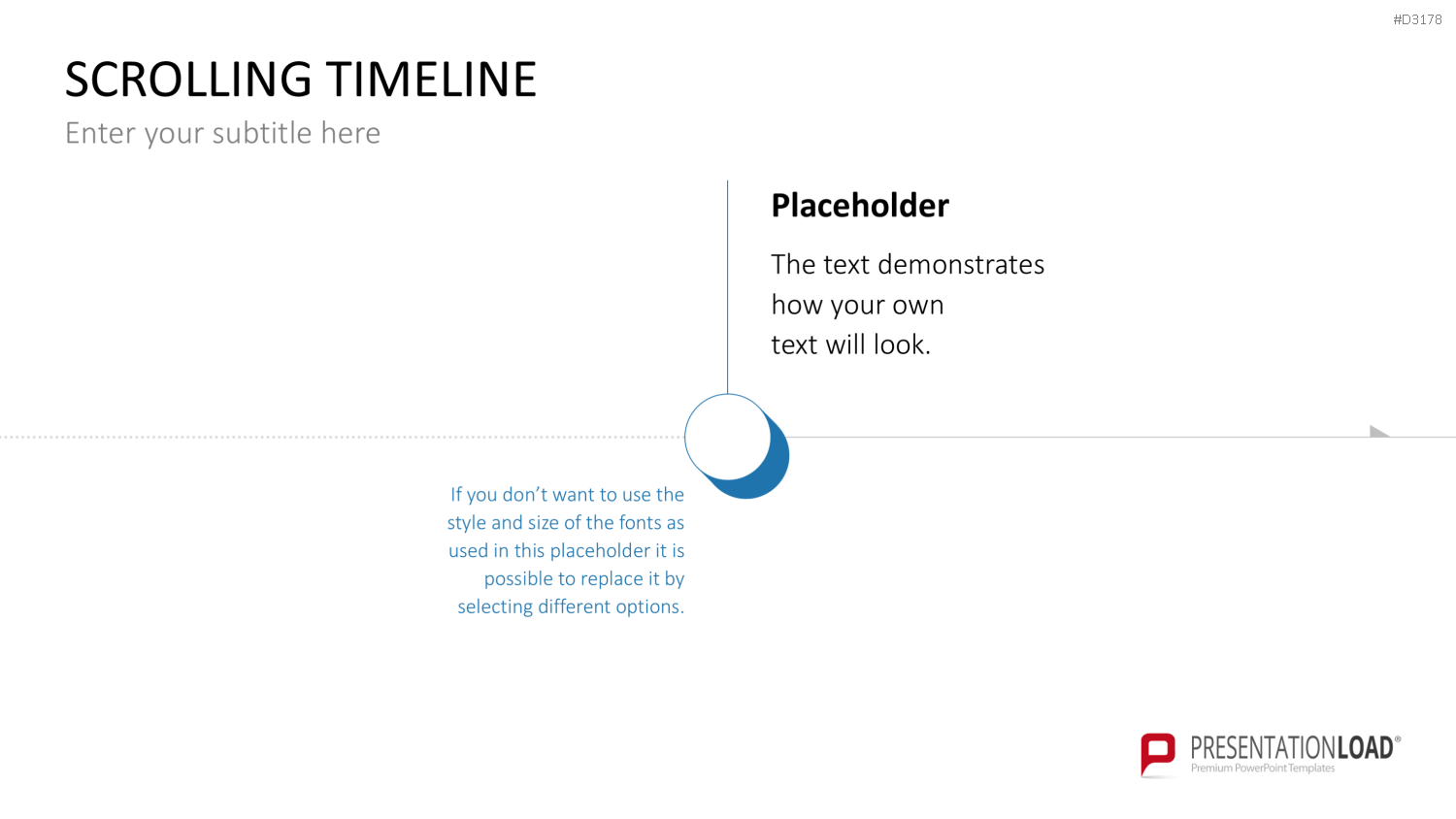 Scrolling Timeline PowerPoint-Vorlage