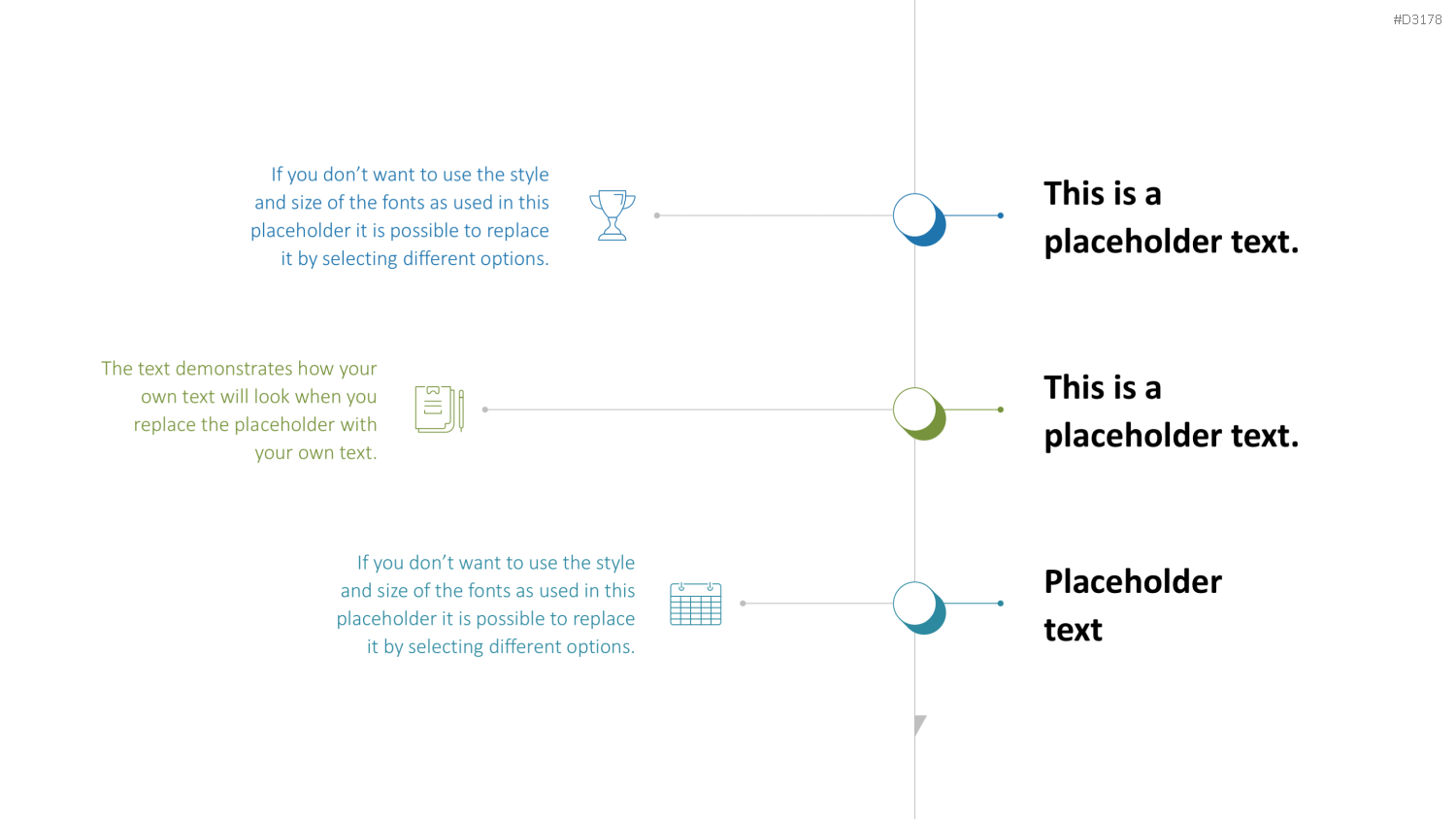 Scrolling Timeline PowerPoint-Vorlage