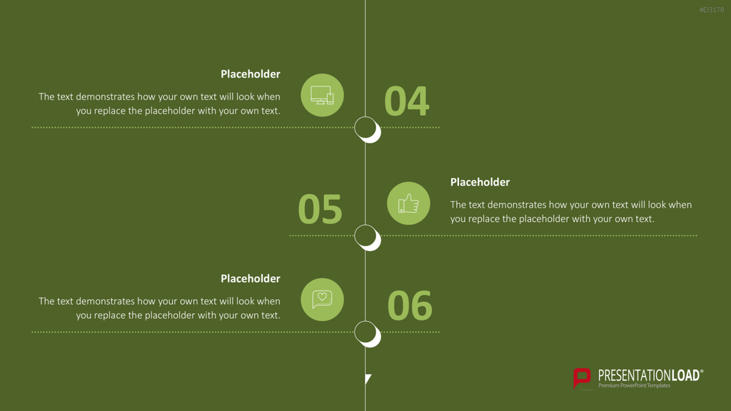 Scrolling Timeline PowerPoint-Vorlage