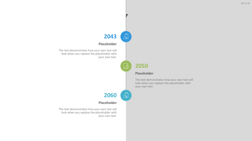 Scrolling Timeline PowerPoint-Vorlage