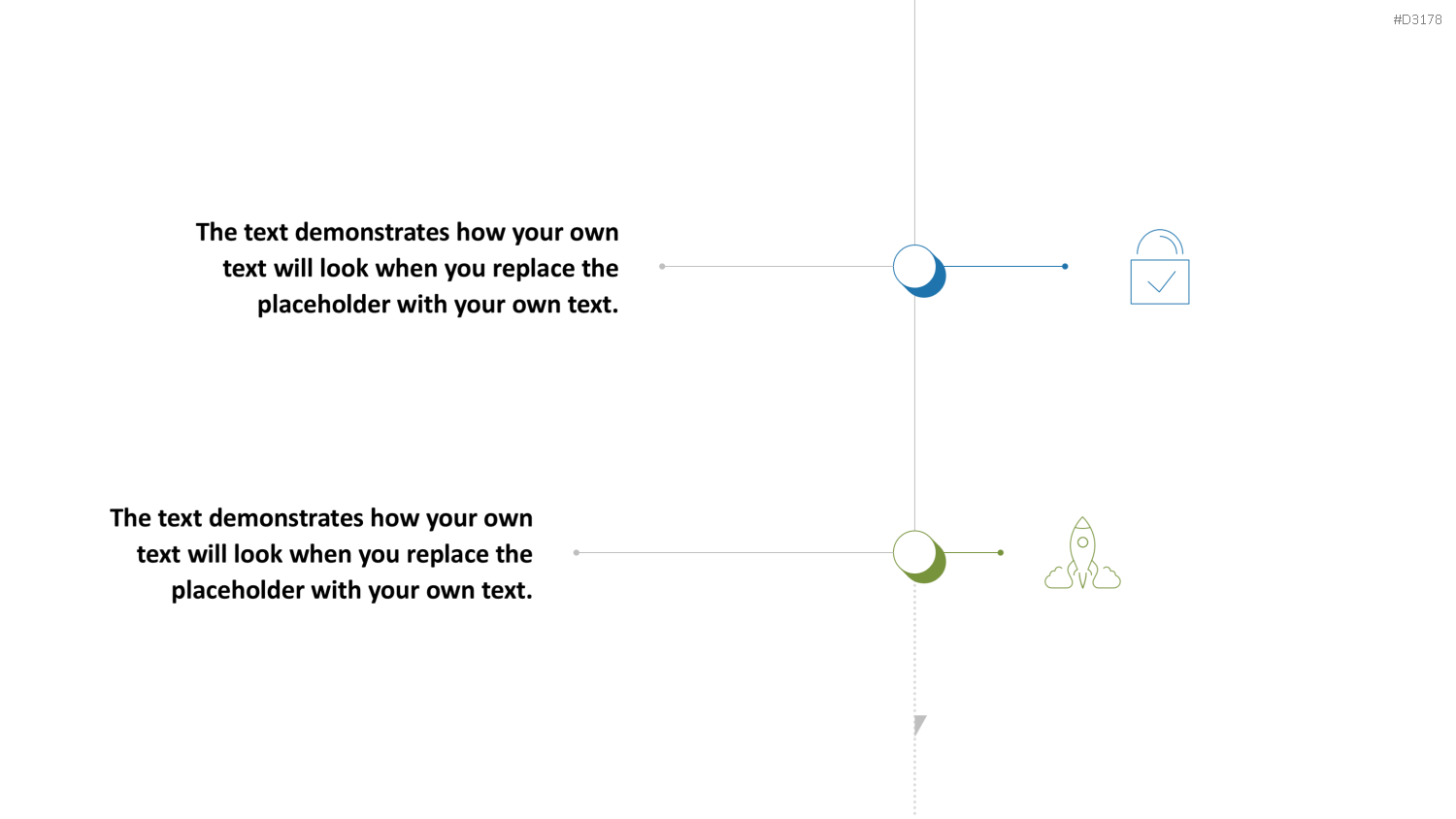 Scrolling Timeline PowerPoint-Vorlage