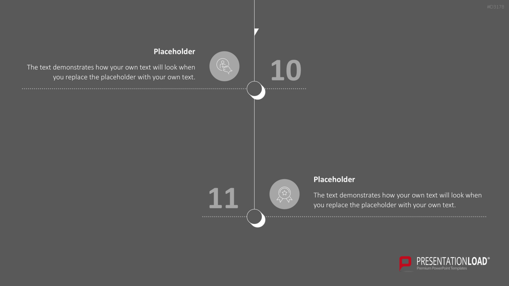 Scrolling Timeline PowerPoint-Vorlage