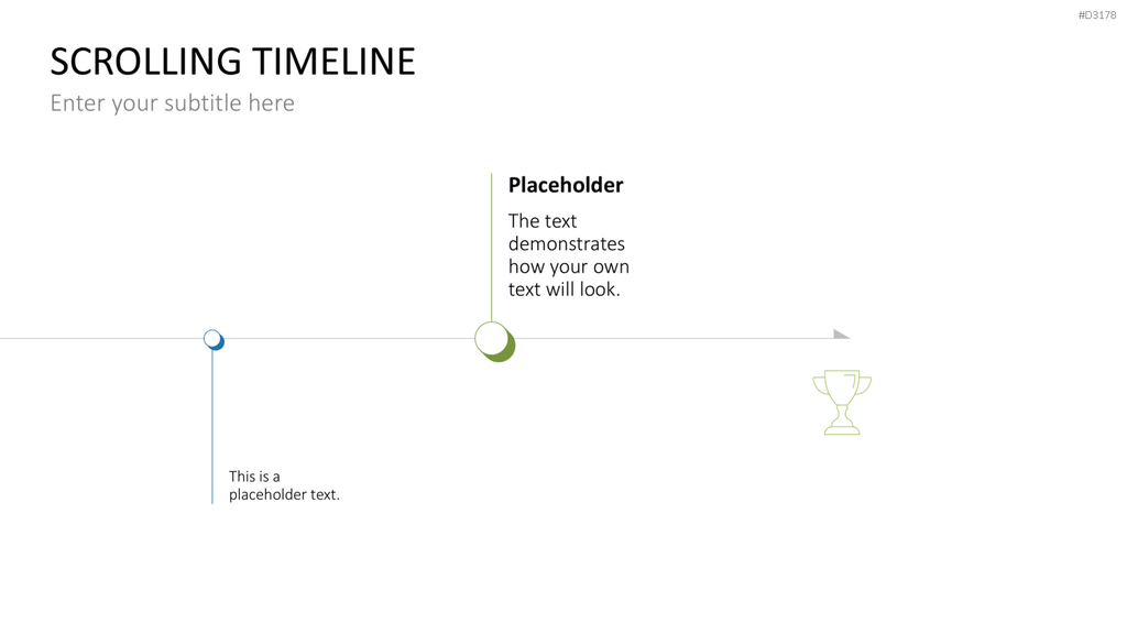 Scrolling Timeline PowerPoint-Vorlage