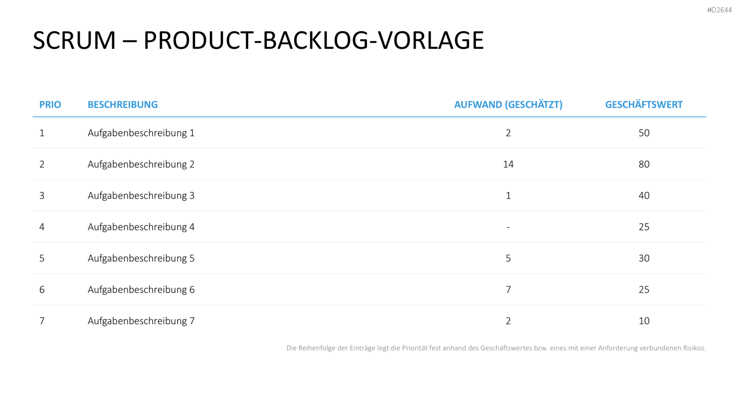 Scrum-Toolbox PowerPoint-Vorlage