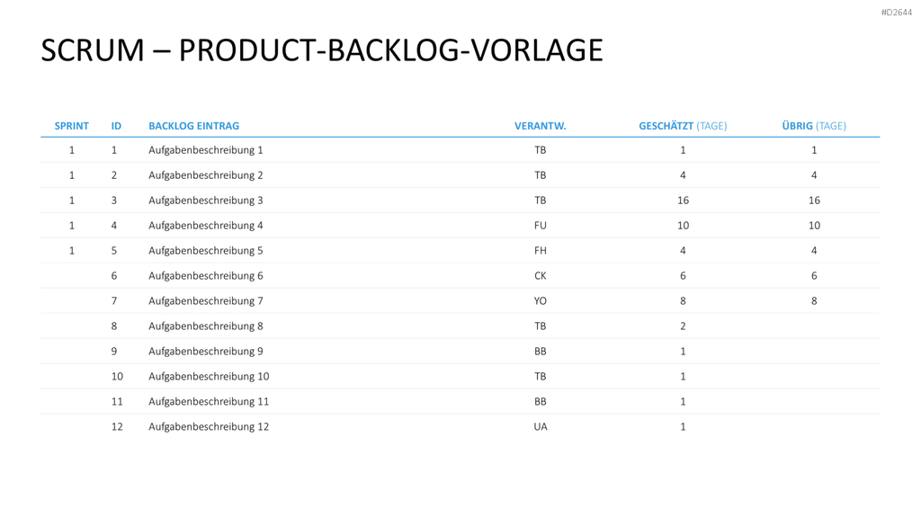 Scrum-Toolbox PowerPoint-Vorlage