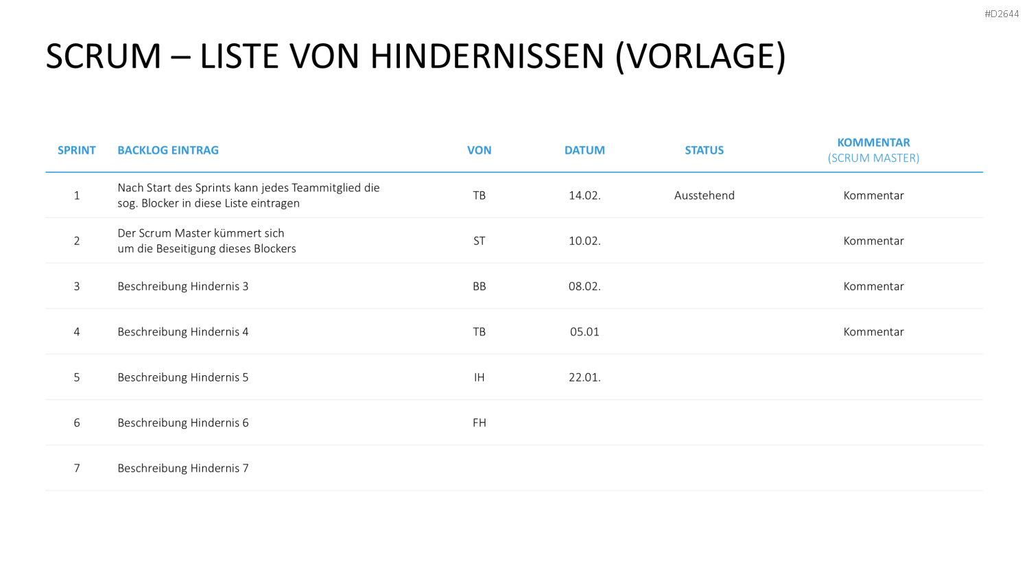 Scrum-Toolbox PowerPoint-Vorlage
