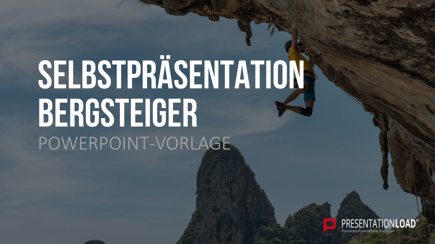 Selbstpräsentation - Bergsteiger PowerPoint-Vorlage