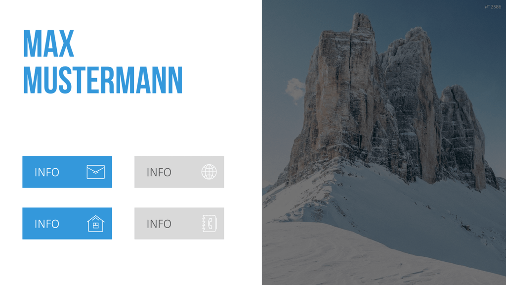 Selbstpräsentation - Bergsteiger PowerPoint-Vorlage