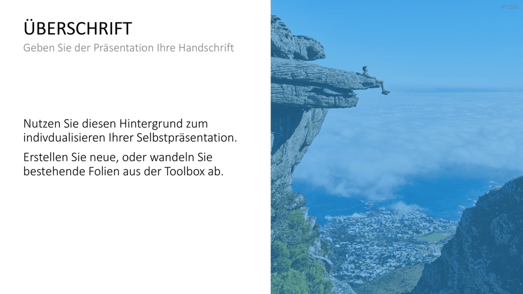 Selbstpräsentation - Bergsteiger PowerPoint-Vorlage