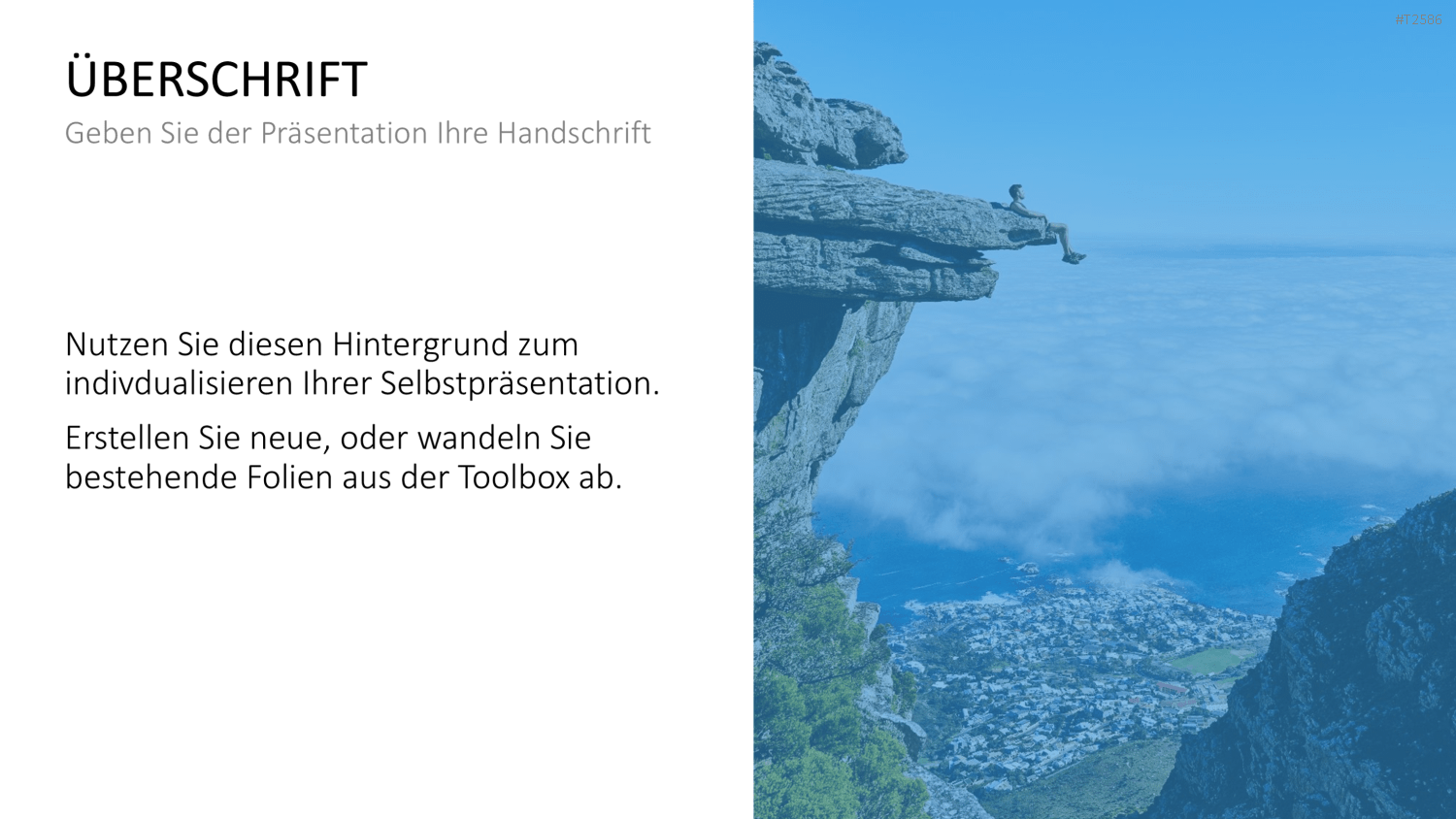 Selbstpräsentation - Bergsteiger PowerPoint-Vorlage