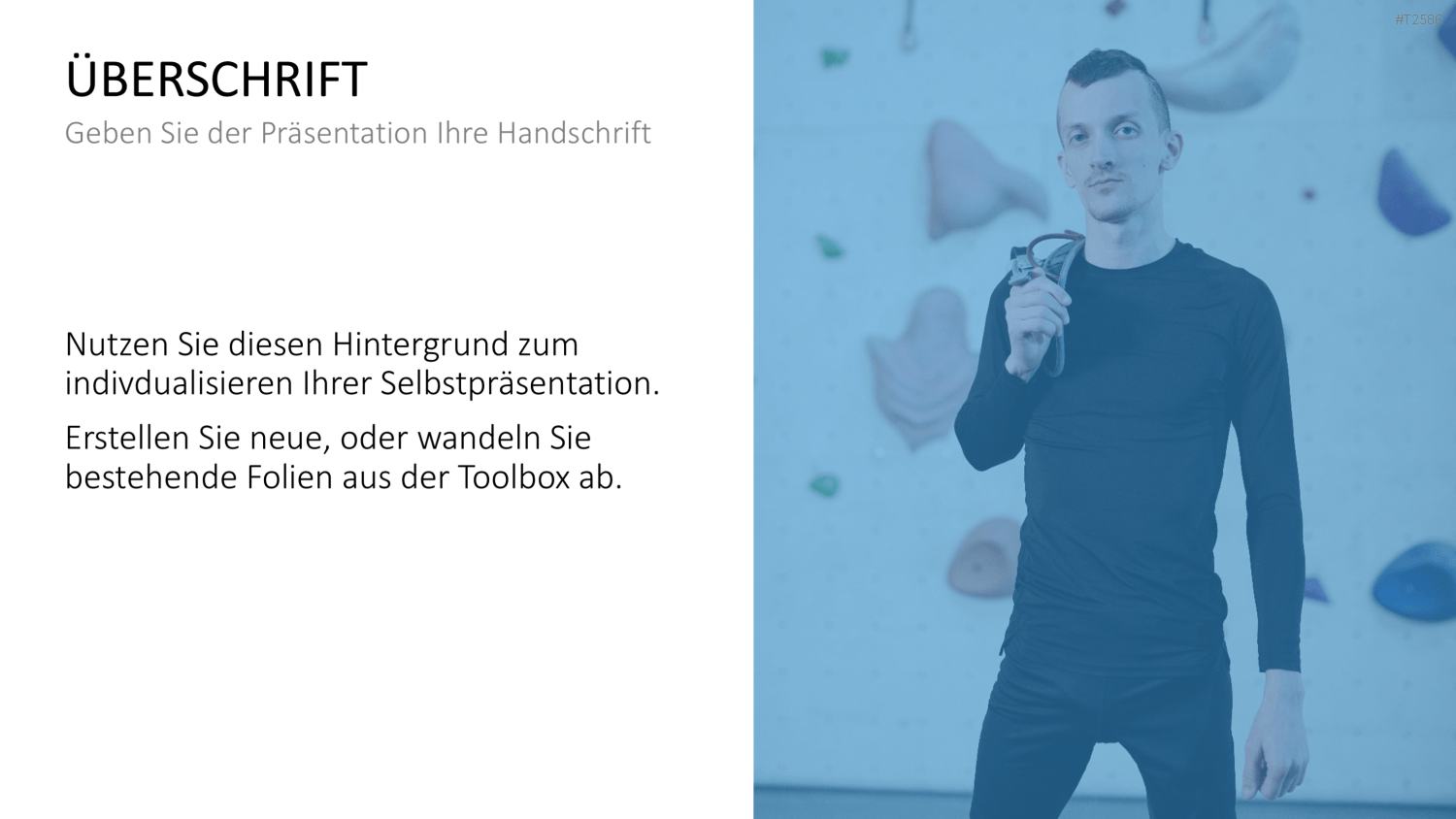 Selbstpräsentation - Bergsteiger PowerPoint-Vorlage