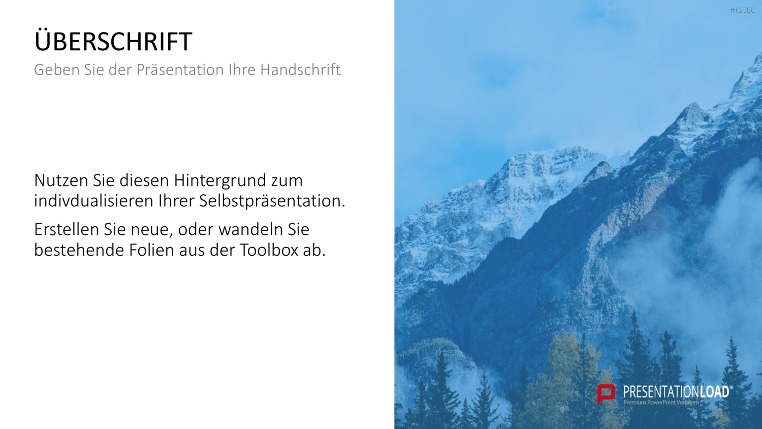 Selbstpräsentation - Bergsteiger PowerPoint-Vorlage