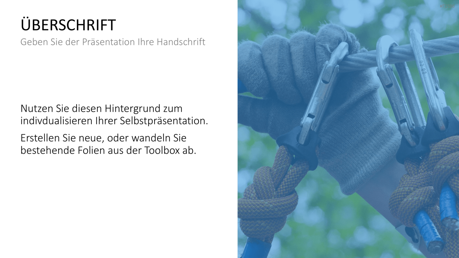 Selbstpräsentation - Bergsteiger PowerPoint-Vorlage